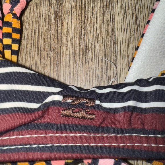 Billabong Colorful Striped Trilet Bikini Top - Medium - Picture 5 of 5